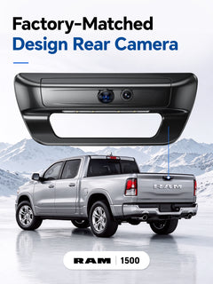 ovaman OEM‑Style Streaming Rearview Mirror with Dash Cam for RAM 1500 – 60fps Dual Recording-4
