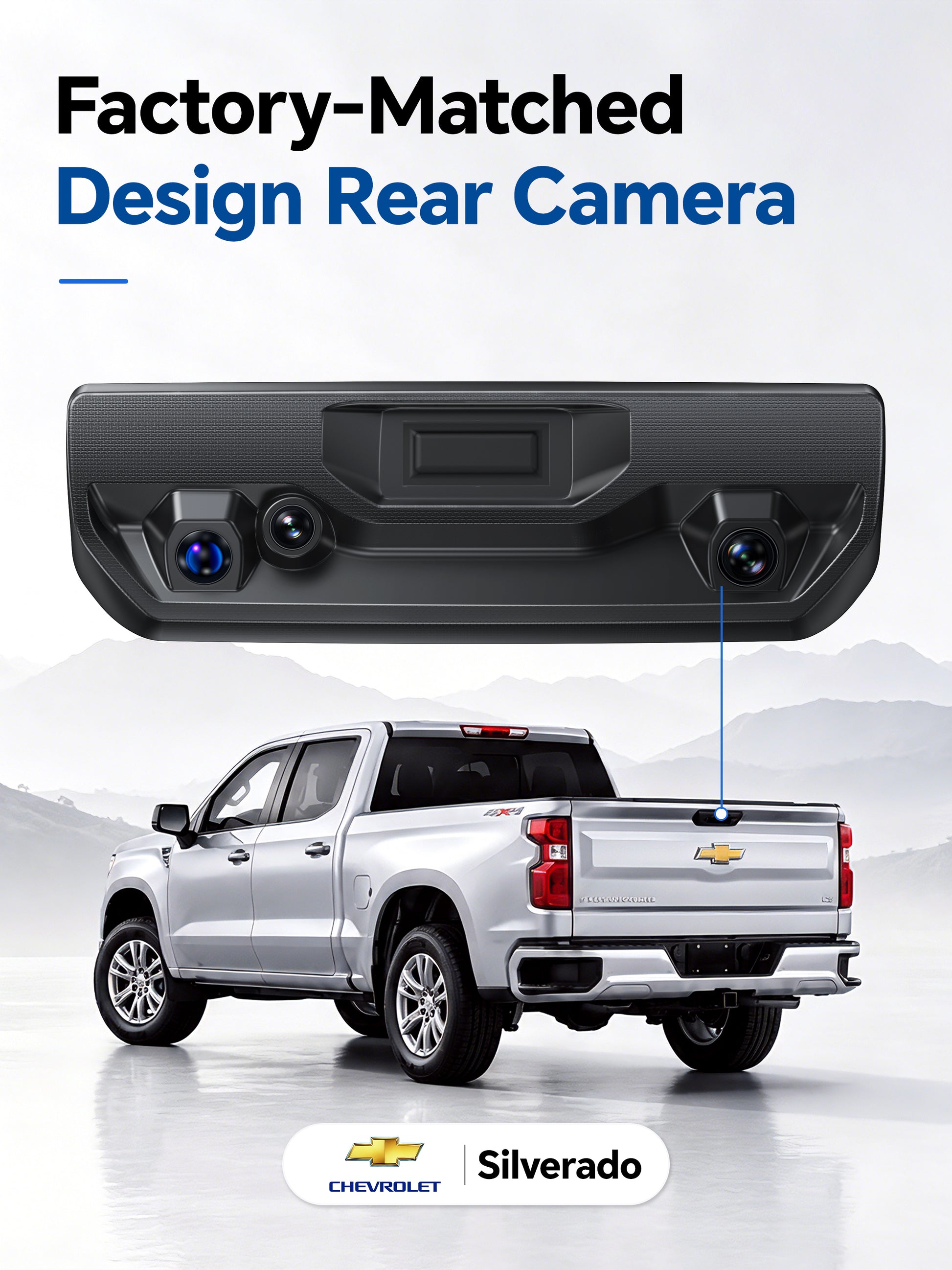 ovaman OEM‑Style Streaming Rearview Mirror with Dash Cam for Chevy Silverado (HD2-4925, 8 Vents)– 60fps Dual Recording-4