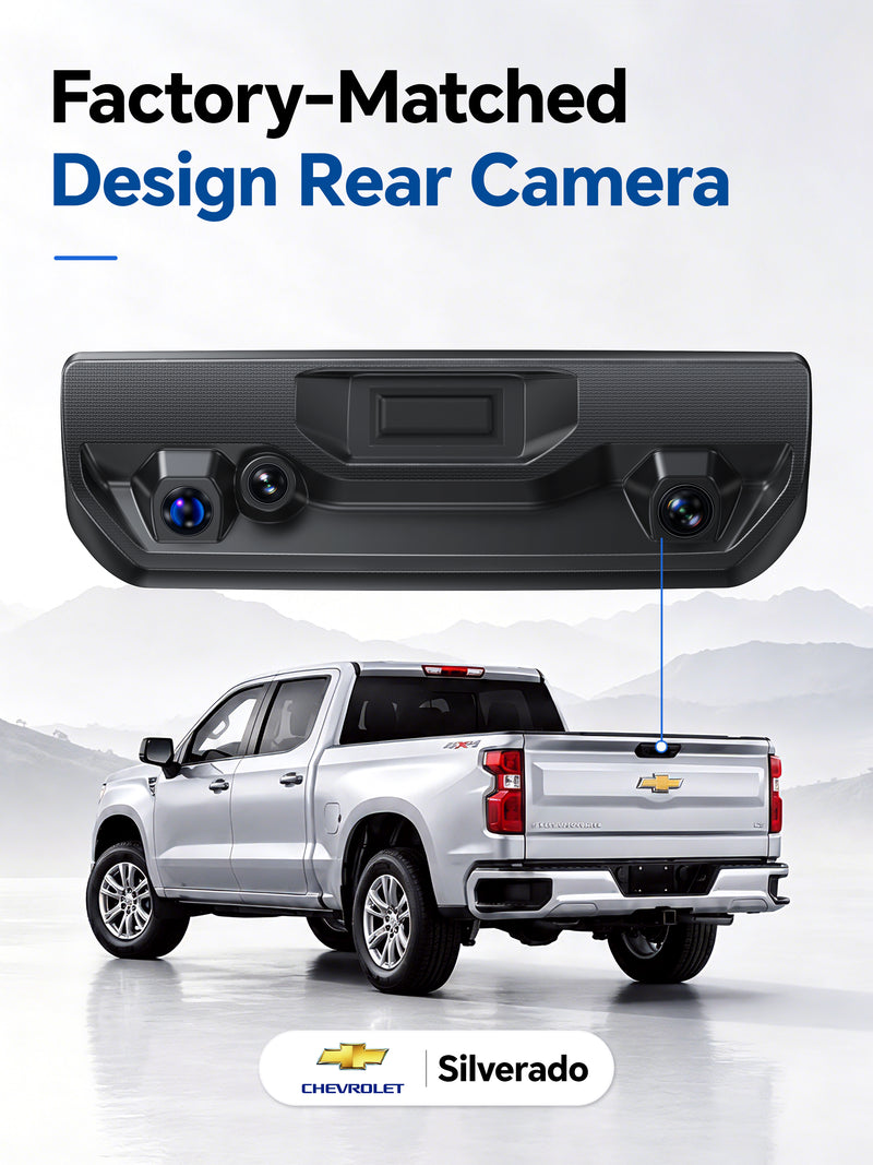 ovaman OEM‑Style Streaming Rearview Mirror with Dash Cam for Chevy Silverado (HD2-4925, 8 Vents)– 60fps Dual Recording-4