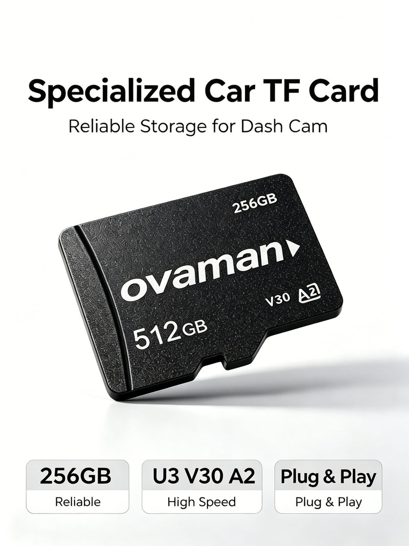 OVAMAN 256GB Micro SD Card – High-Speed, High-Capacity Storage for Your Dash Cam-1